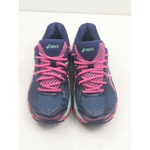 Asics Gel Flux 2 Women's‎ 7 Navy Pink Mint Running Shoes T568Q Indonesia